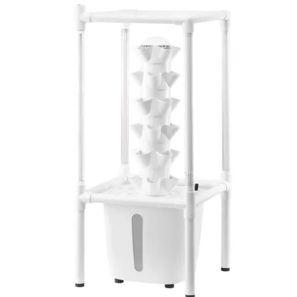 Hydroponisk Dyrkningssystem med Grow Light, 30 Pods Hydroponiske Tårnhave, Belysning til Indendørs Havebrug