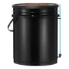 Hydroponisk dyrkningssystem, Deep Water Culture 30x30x38 cm, sort, 2 spande