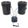 Hydroponisk System, 5-Gallon Kapacitet, Inkluderer Luftpumpe,sort