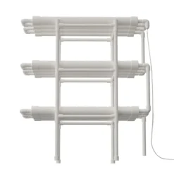 Hydroponisk Vækstsæt, 3-Lags System, 108 Plantepladser,HVID