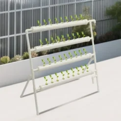 Hydroponisk Vækstsysteem, 4 Lag, 36 Pods, 44 Gal/h Pumpekapacitet, 5.91 ft Maksimal Pumpeløft, 16.53 lbs Vægtkapacitet