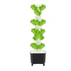 Hydroponisk Vækstsysteem, Vertikalt Design, 50 Plantningshuller,HVID