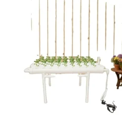 Hydroponisk Vækstsysten, 36 Plantepladser, Vertikalt Havekit,HVID