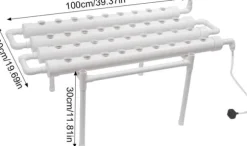 Hydroponiske formeringssystemer, 4 rør, 36 plantepladser
