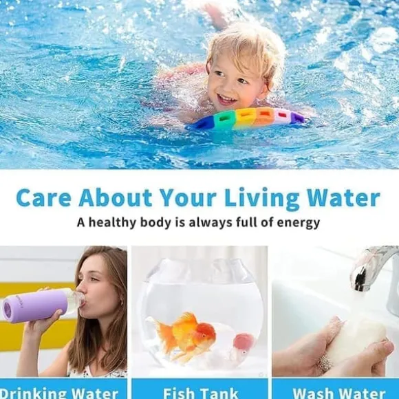6-i-1 Pool & Spa Teststrimler, Vandtester 50-Pak - pH, Klor, Alkalinitet, Cyanursyre, Hårdhed