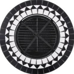 Ildsteder - Living bålfad mosaik 68 cm keramik sort og hvid
