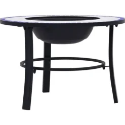 Ildsteder - Living bålfad mosaik 68 cm keramik blå og hvid