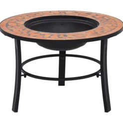 Ildsteder - Living bålfad mosaik 68 cm keramik terracottafarvet
