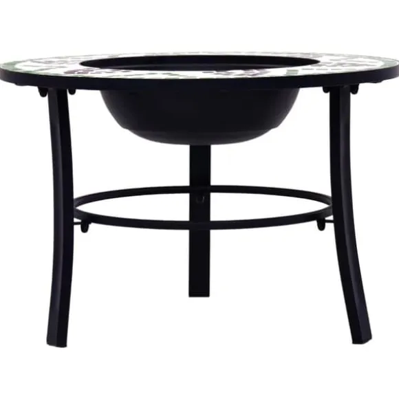 Ildsteder - Living bålfad mosaik 68 cm keramik grøn