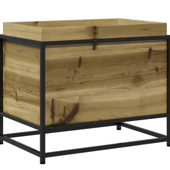 Imprægneret fyrretræ plantekasse 60x40x50 cm - Robust og dekorativ | Størrelse: 60x40x50 cm
