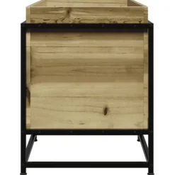 Imprægneret fyrretræs plantekasse - Dekorativ til have og altan | Størrelse: 80x40x50 cm