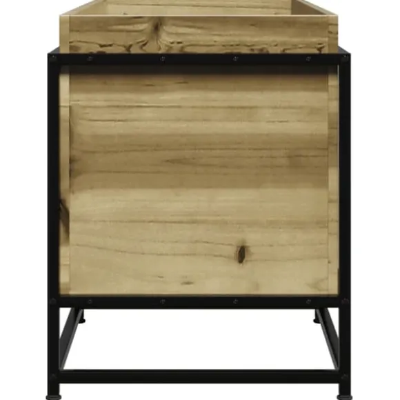 Imprægneret fyrretræs plantekasse - Dekorativ til have og altan | Størrelse: 80x40x50 cm