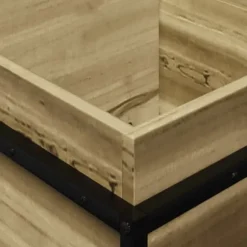 Imprægneret fyrretræs plantekasse - Dekorativ til have og altan | Størrelse: 80x40x50 cm