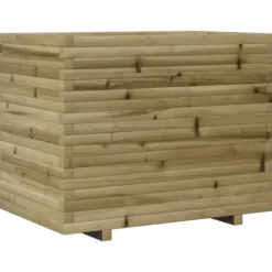 Imprægneret plantekasse i fyrretræ - Dekorativ til have og altan | Størrelse: 90x60x72 cm