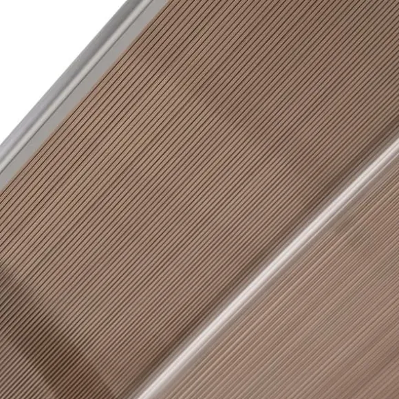 Indgangsoverdækning 75×195×23 cm – polycarbonat, sol- og regnbeskyttelse, brun