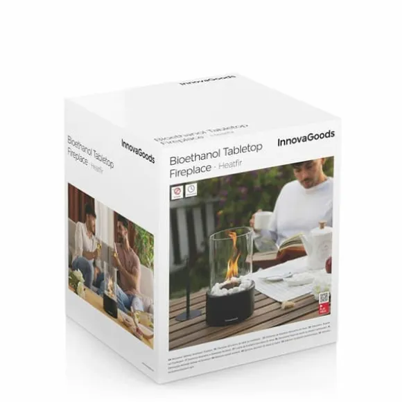 Innovagoods Bioethanol Bordpejs Heatfir Transparent