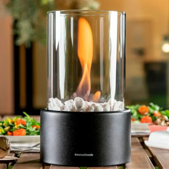 Innovagoods Bioethanol Bordpejs Heatfir Transparent