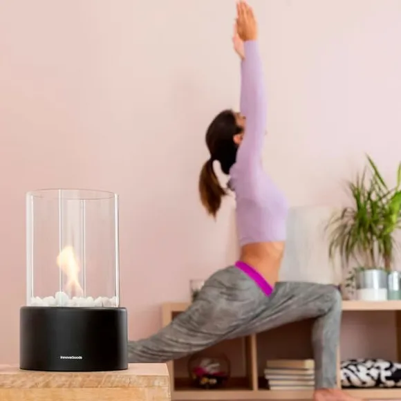 Innovagoods Bioethanol Bordpejs Heatfir Transparent