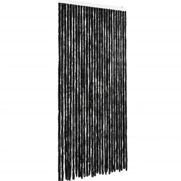 Insektgardin - Chenilletråde til døre | Størrelse: 118x200 cm | Farve: Antracitgrå
