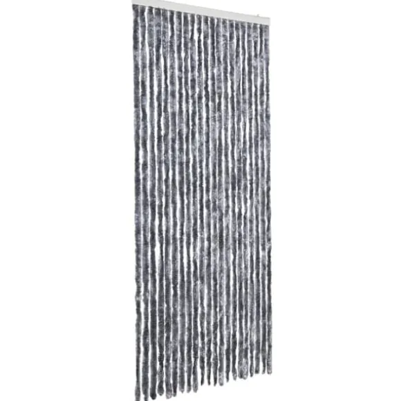 Insektgardin - Fleksible chenilletråde | Størrelse: 90x200 cm | Farve: Sølv