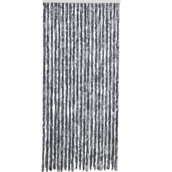 Insektgardin - Fleksible chenilletråde | Størrelse: 90x200 cm | Farve: Sølv