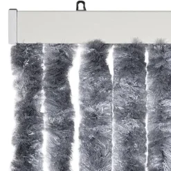 Insektgardin - Fleksible chenilletråde | Størrelse: 90x200 cm | Farve: Sølv