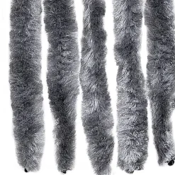 Insektgardin - Fleksible chenilletråde | Størrelse: 90x200 cm | Farve: Sølv