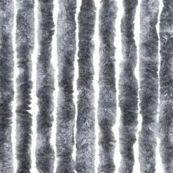 Insektgardin - Fleksible chenilletråde | Størrelse: 90x200 cm | Farve: Sølv