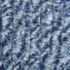Insektgardin 100 x 220 cm blå hvid og sølvfarvet - Insektgardin - Insektgardiner - Home & Living