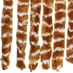Insektgardin i chenille - Beskyt mod insekter | Størrelse: 100x220 cm | Farve: Okker og hvid