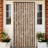 Insektgardin i chenille - Beskytter mod insekter | Farve: Beige og lysebrun | Størrelse: 100x220 cm