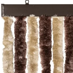 Insektgardin i chenille - Beskytter mod insekter | Farve: Beige og lysebrun | Størrelse: 100x220 cm