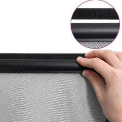 Insektgardin til dør - Effektiv insektbeskyttelse | Farve: Sort | Størrelse: 100x220 cm