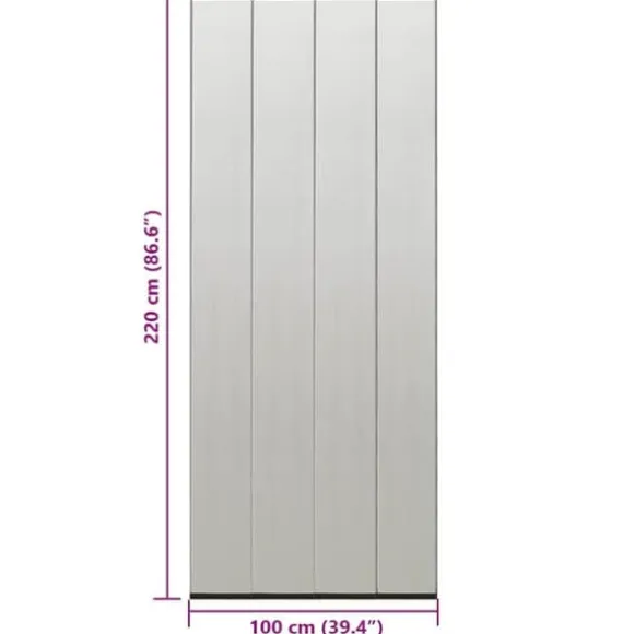 Insektgardin til dør - Effektiv insektbeskyttelse | Farve: Sort | Størrelse: 100x220 cm