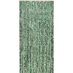 Insektgardin 100x220 cm chenille grøn og hvid - Insektgardin - Insektgardiner - Home & Living