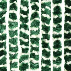 Insektgardin 100x220 cm chenille grøn og hvid - Insektgardin - Insektgardiner - Home & Living