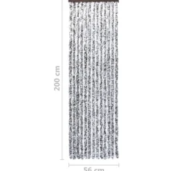 Insektgardin 56x200 cm chenille brun og beige - Insektgardin - Insektgardiner - Home & Living