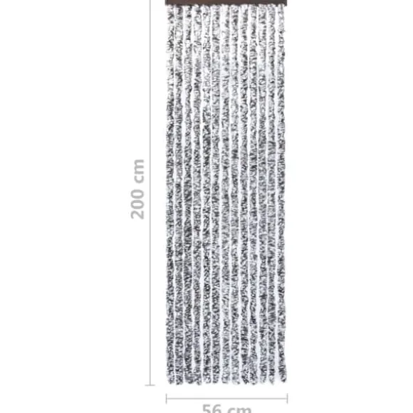 Insektgardin 56x200 cm chenille brun og beige - Insektgardin - Insektgardiner - Home & Living