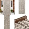 Insektgardin 90x220 cm chenille gråbrun og hvid - Insektgardin - Insektgardiner - Home & Living