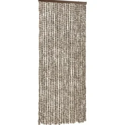 Insektgardin 90x220 cm chenille gråbrun og hvid - Insektgardin - Insektgardiner - Home & Living