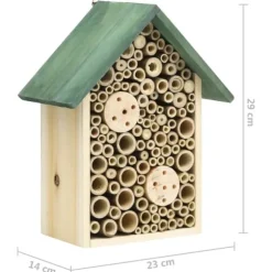 Insekthotel 2 stk. 23x14x29 cm fyrretræ - Insekthotel - Insekthoteller - Home & Living