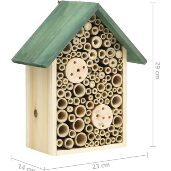 Insekthotel 2 stk. 23x14x29 cm fyrretræ - Insekthotel - Insekthoteller - Home & Living