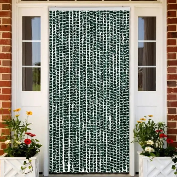 Insektsdraperi i chenille - Skydd mot insekter | Färg: Grön/Vit | Storlek: 100x220 cm