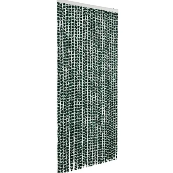 Insektsdraperi i chenille - Skydd mot insekter | Färg: Grön/Vit | Storlek: 100x220 cm