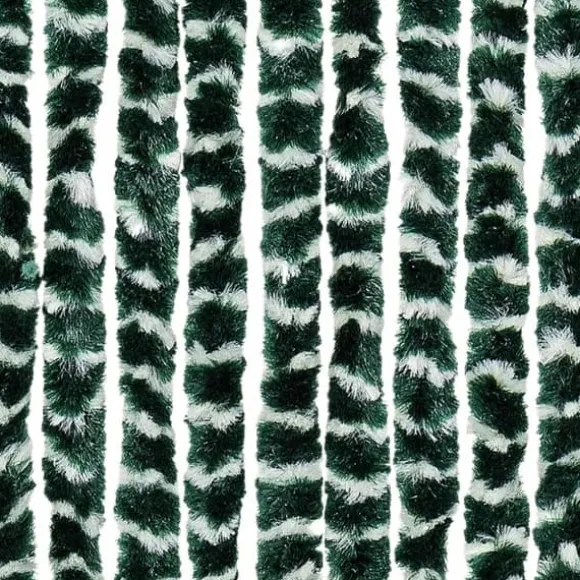 Insektsdraperi i chenille - Skydd mot insekter | Färg: Grön/Vit | Storlek: 100x220 cm