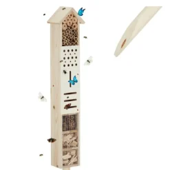 Insektshotel, 148x16x11 cm, Natur