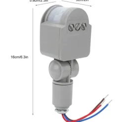 Intelligent infrarød menneskekropsbevægelsessensor LED-lyssensor 85-265V