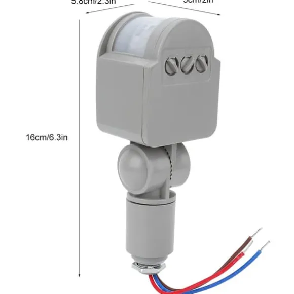 Intelligent infrarød menneskekropsbevægelsessensor LED-lyssensor 85-265V