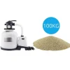 Intex - Sandfilterpumpe 3500 L/u & Filterzand 100 kg