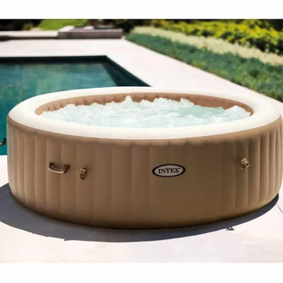 INTEX boblebad med massagefunktion PureSpa 216x71 cm 6 pers. rund